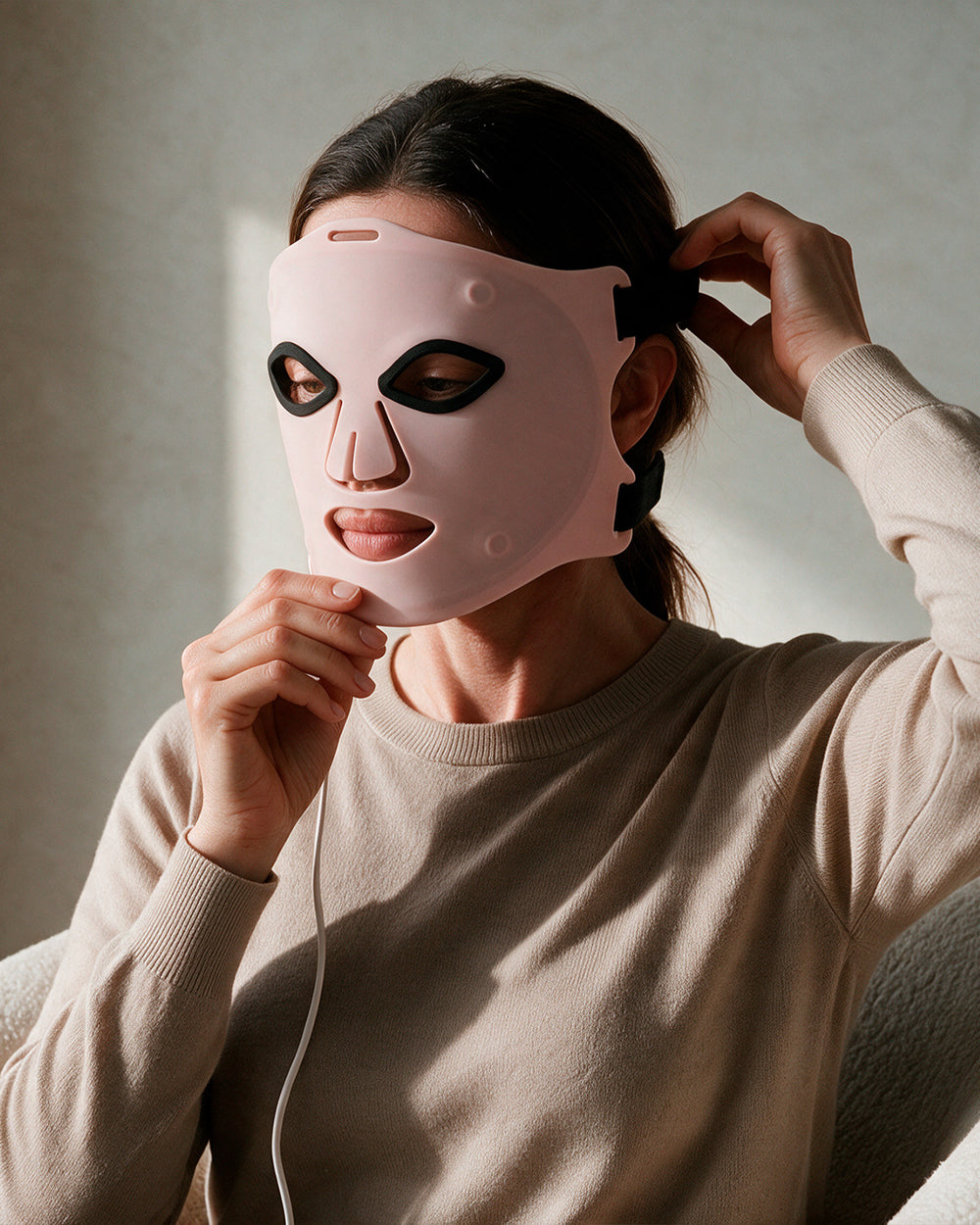 Ajuste de la correa de la Máscara LED Facial SAGLOU